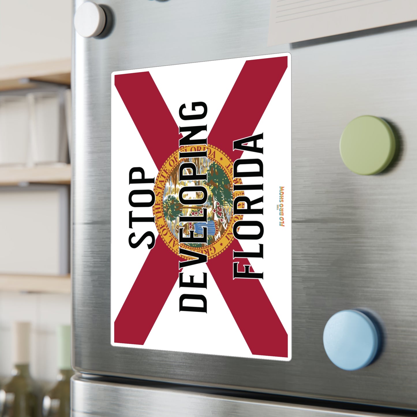 Stop Developing Florida Vinyl Decals - UV Resistant/Waterproof
