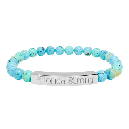 Florida Strong Natural Stone Bracelet