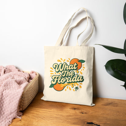 What the Florida Citrus Splash Eco Cotton Canvas Tote🍊
