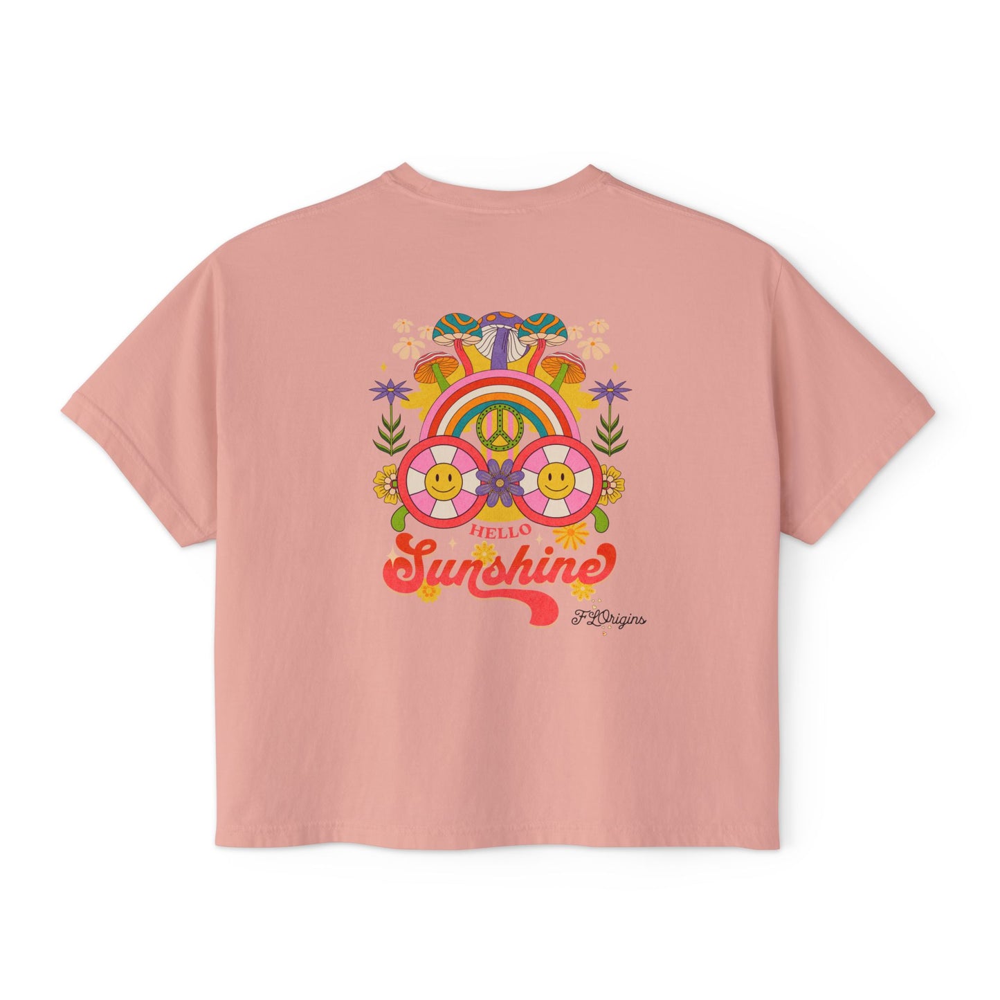 Hello Sunshine Cropped Boxy Tee