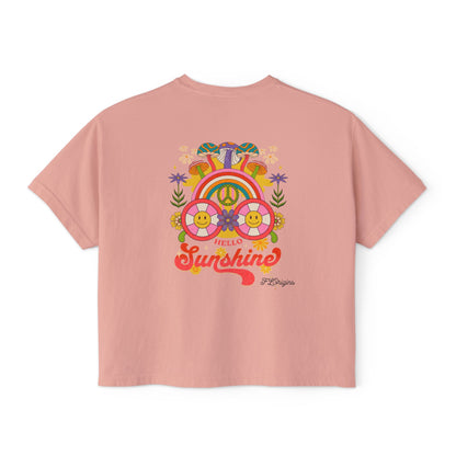 Hello Sunshine Cropped Boxy Tee