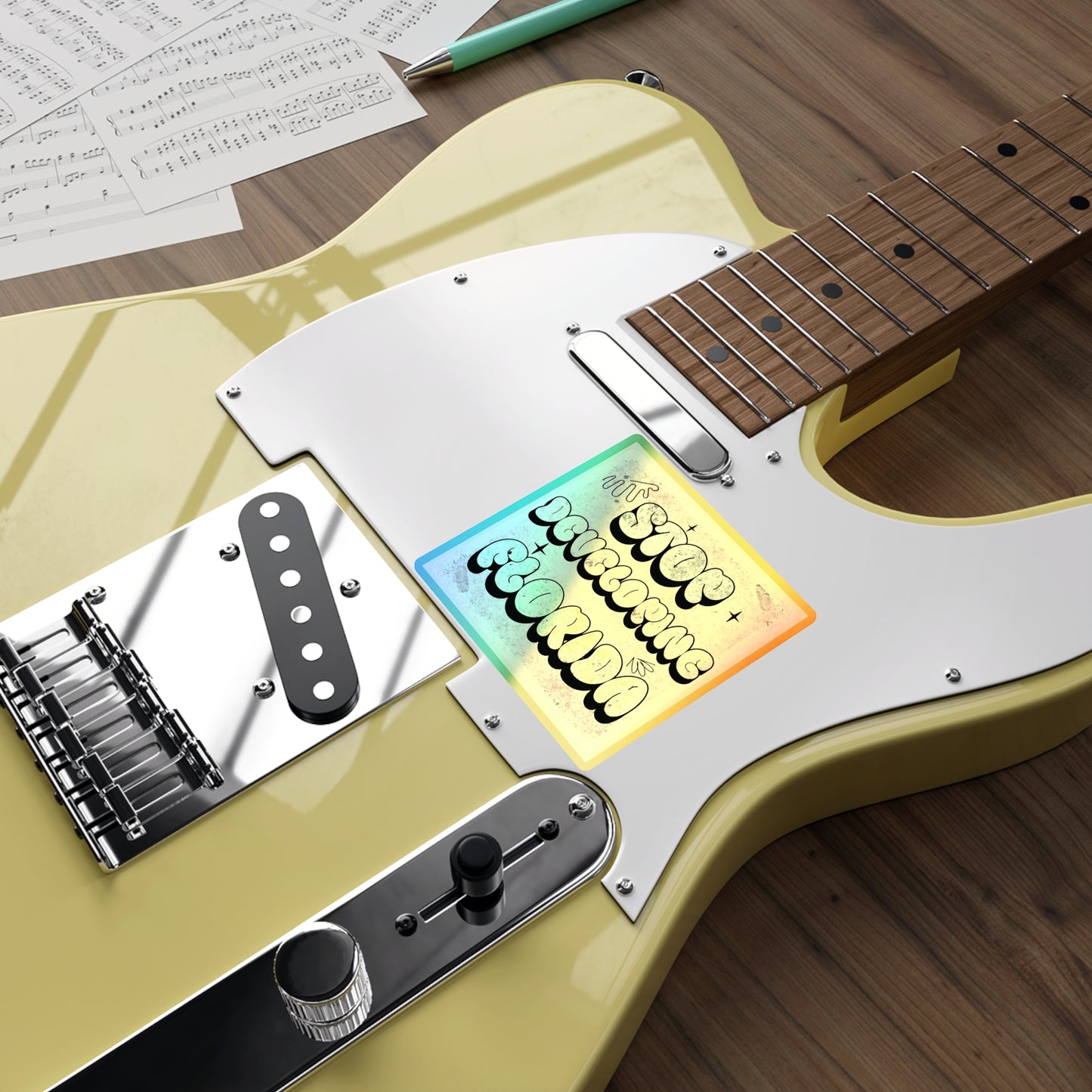 Stop Developing Florida...But Make it Cute Holographic Decal - The FloBro Show