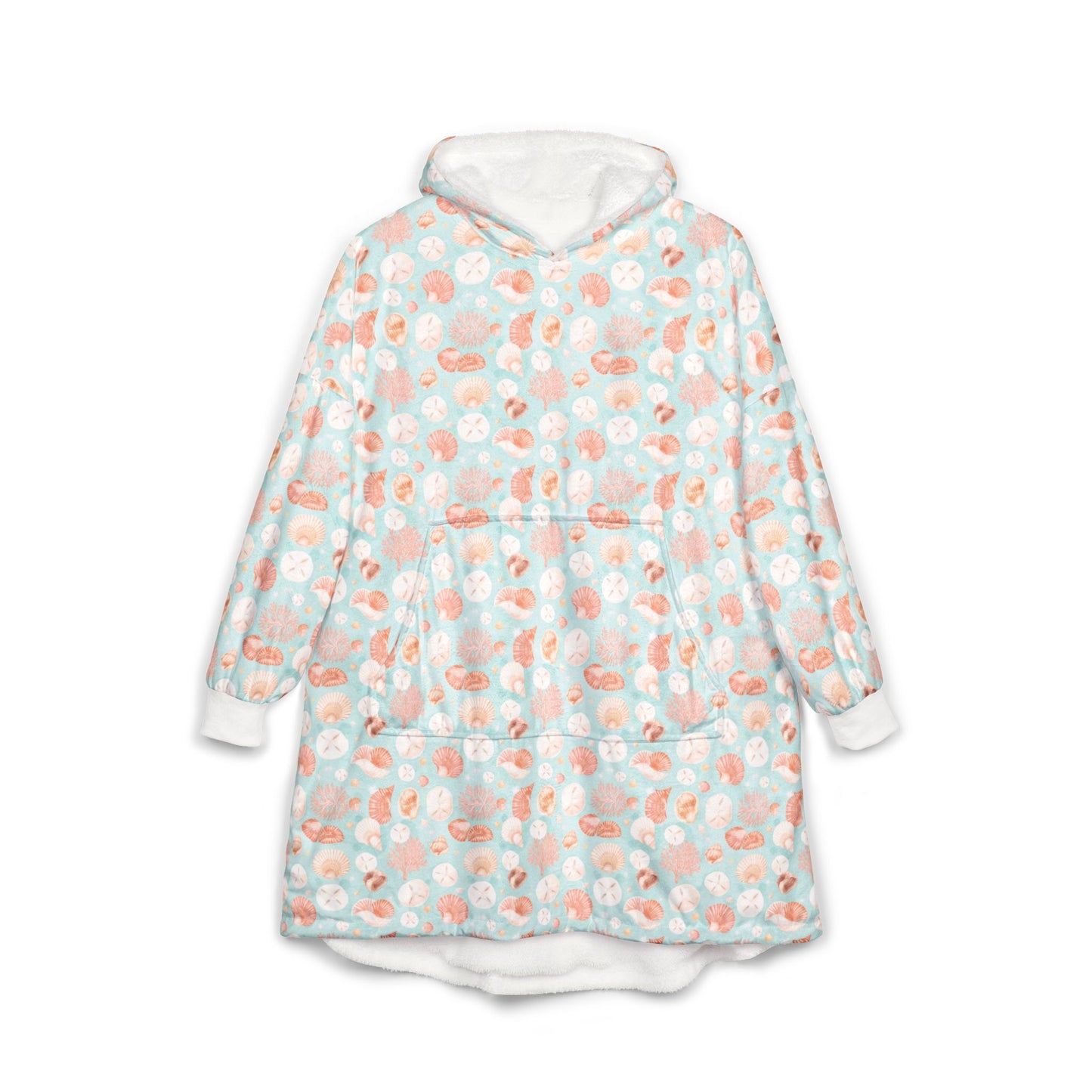 Seafoam Serenade Hooded Blanket