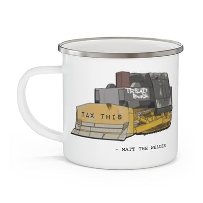 Tread Back Enamel Mug