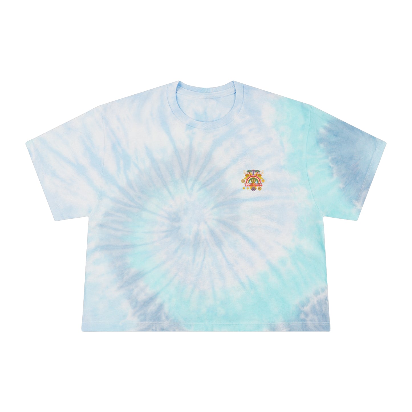 Hello Sunshine Tie-Dye Crop Tee☮️🩷