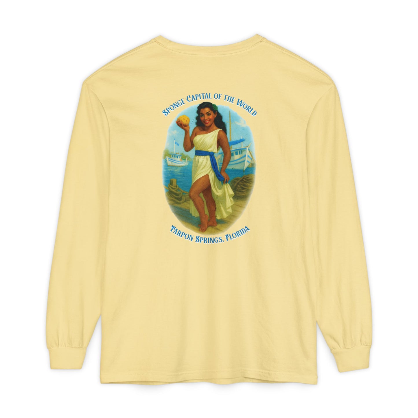 Tarpon Springs Sponge Docks Long Sleeve Tee🧽🏛️