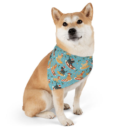 Surfin' Santa Paws Bandana Collar