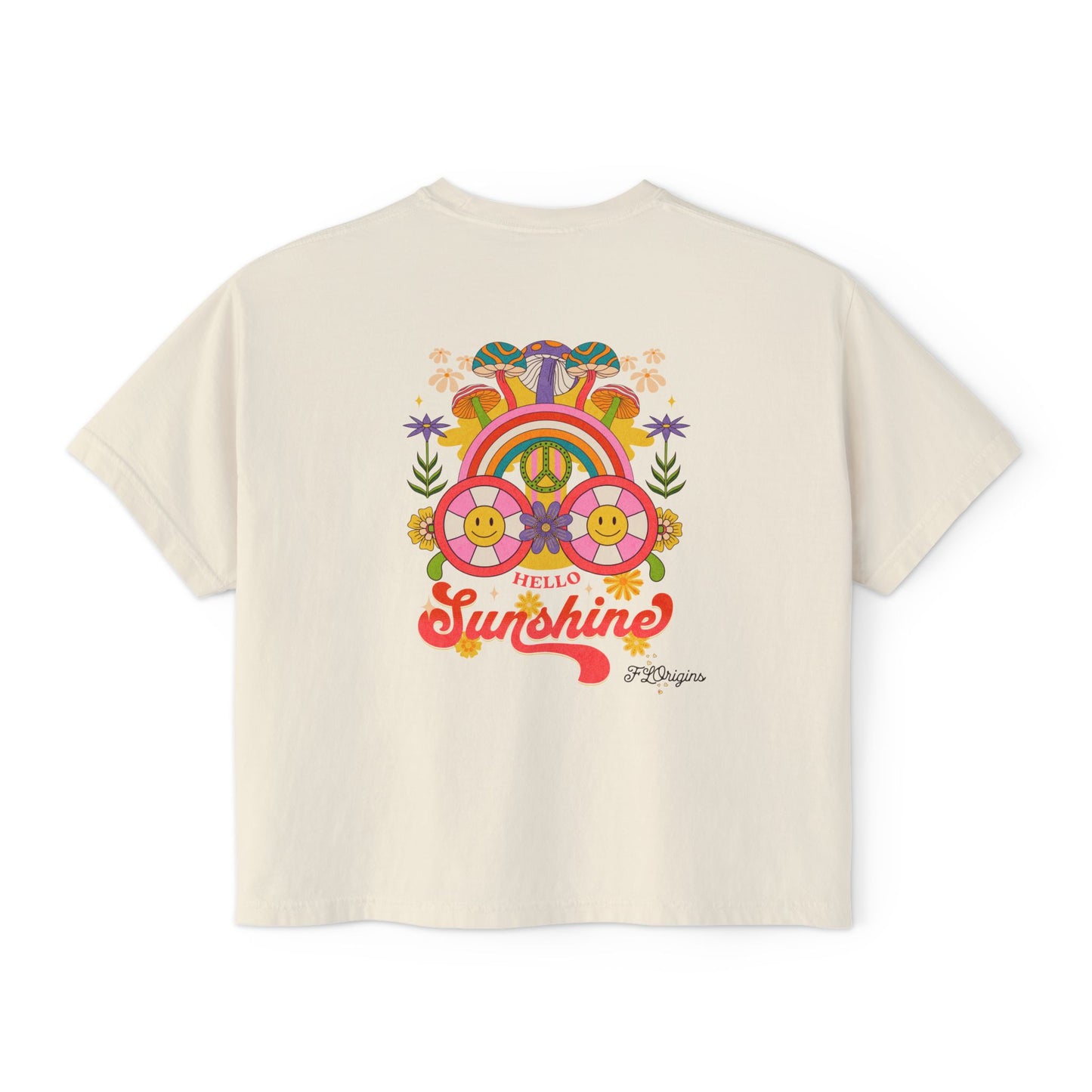 Hello Sunshine Cropped Boxy Tee