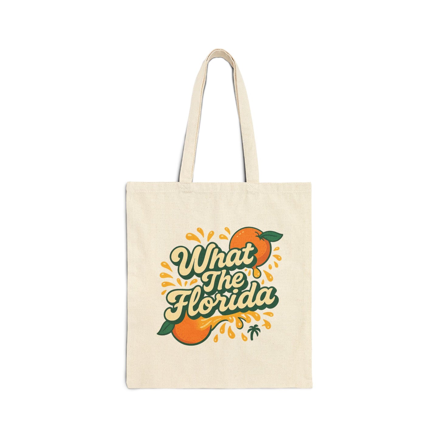 What the Florida Citrus Splash Eco Cotton Canvas Tote🍊