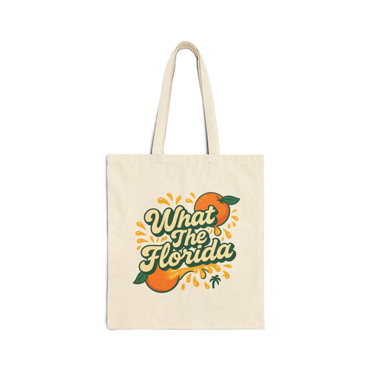 What the Florida Citrus Splash Eco Cotton Canvas Tote🍊
