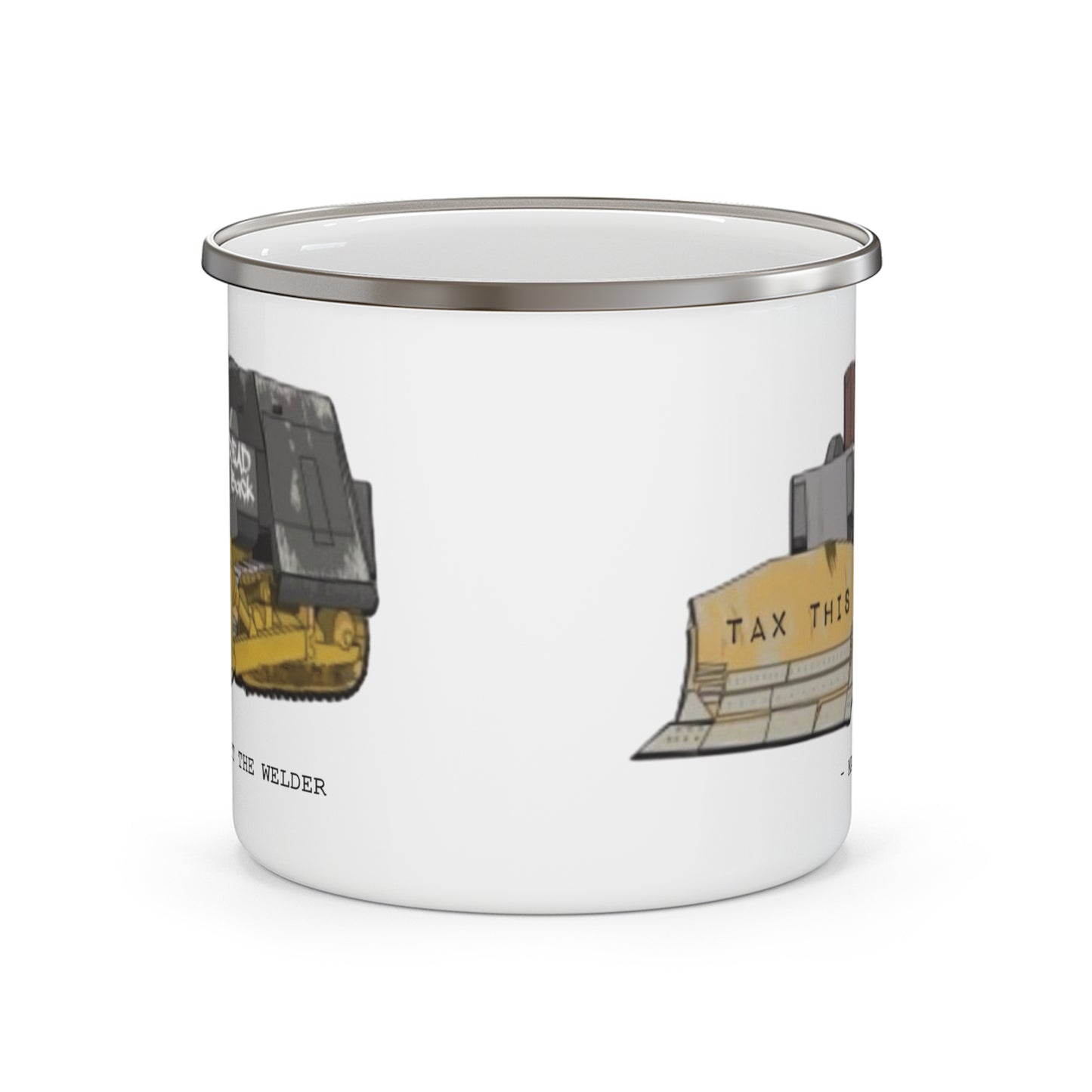 Tread Back Enamel Mug