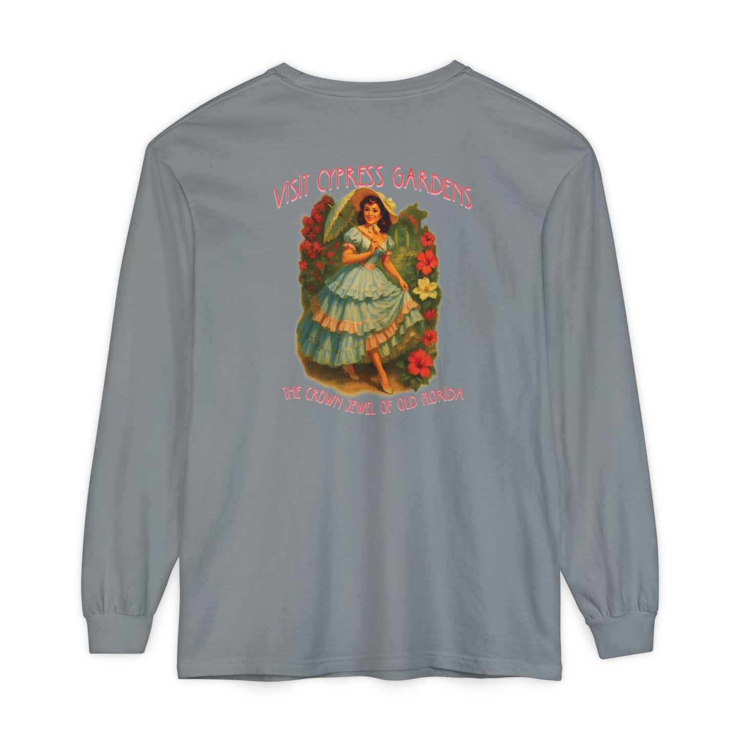 Vintage Cypress Gardens Long Sleeve Tee🌺🌿