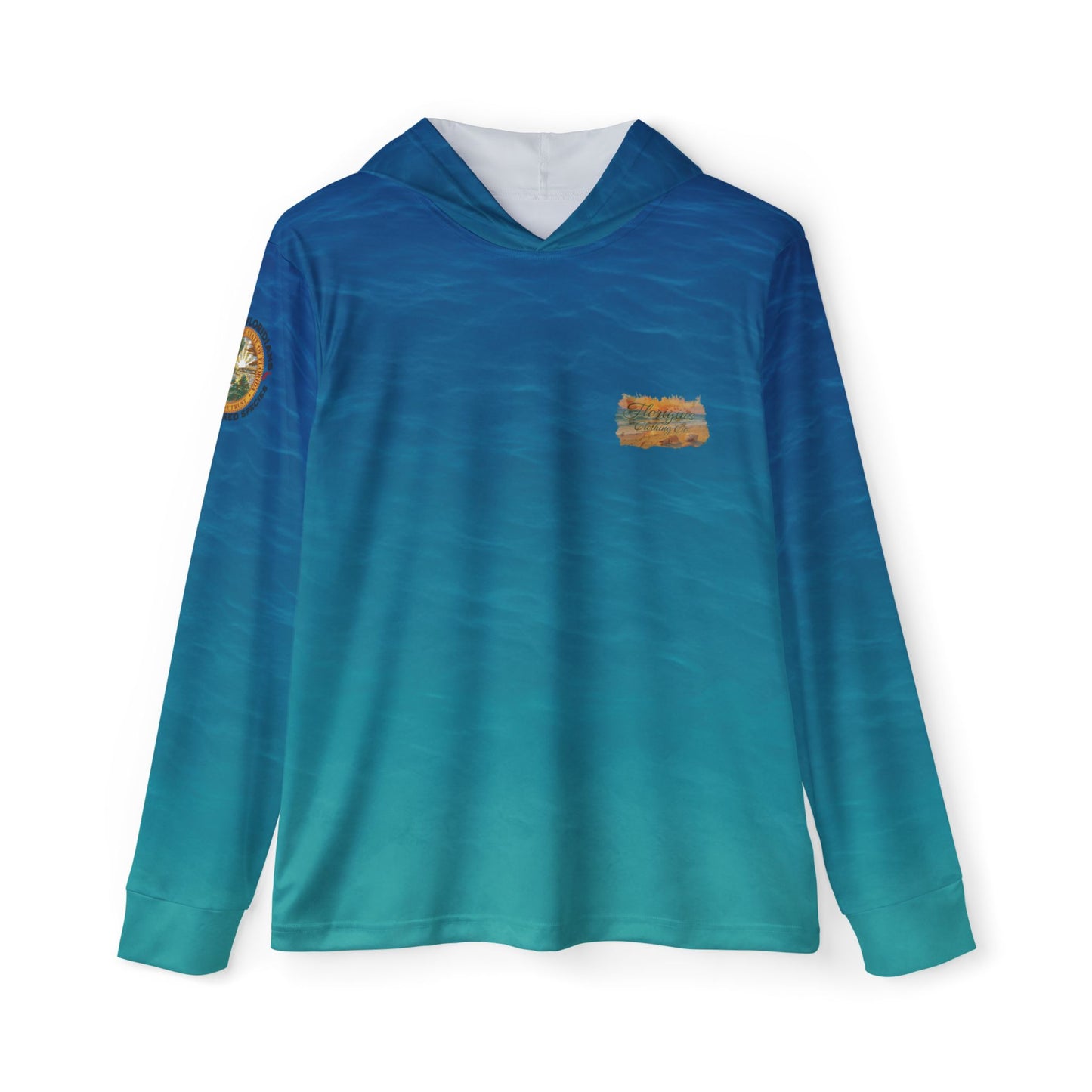 🌊 Save the Floridians: Gulf Fade UPF 50+ Performance Hoodie 🐬