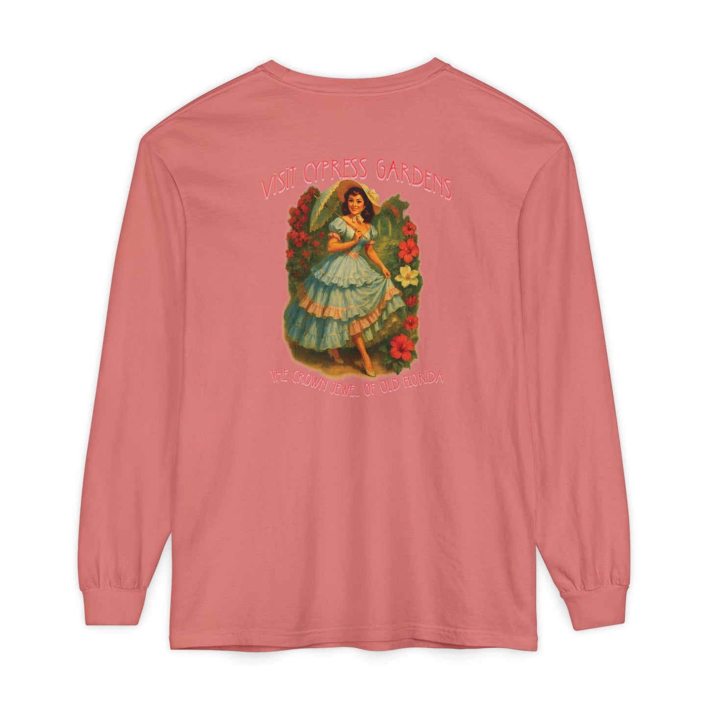 Vintage Cypress Gardens Long Sleeve Tee🌺🌿