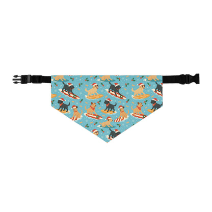 Surfin' Santa Paws Bandana Collar