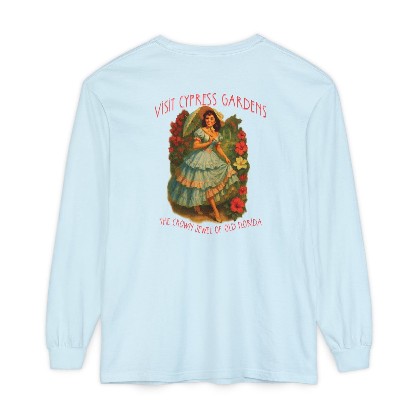 Vintage Cypress Gardens Long Sleeve Tee🌺🌿
