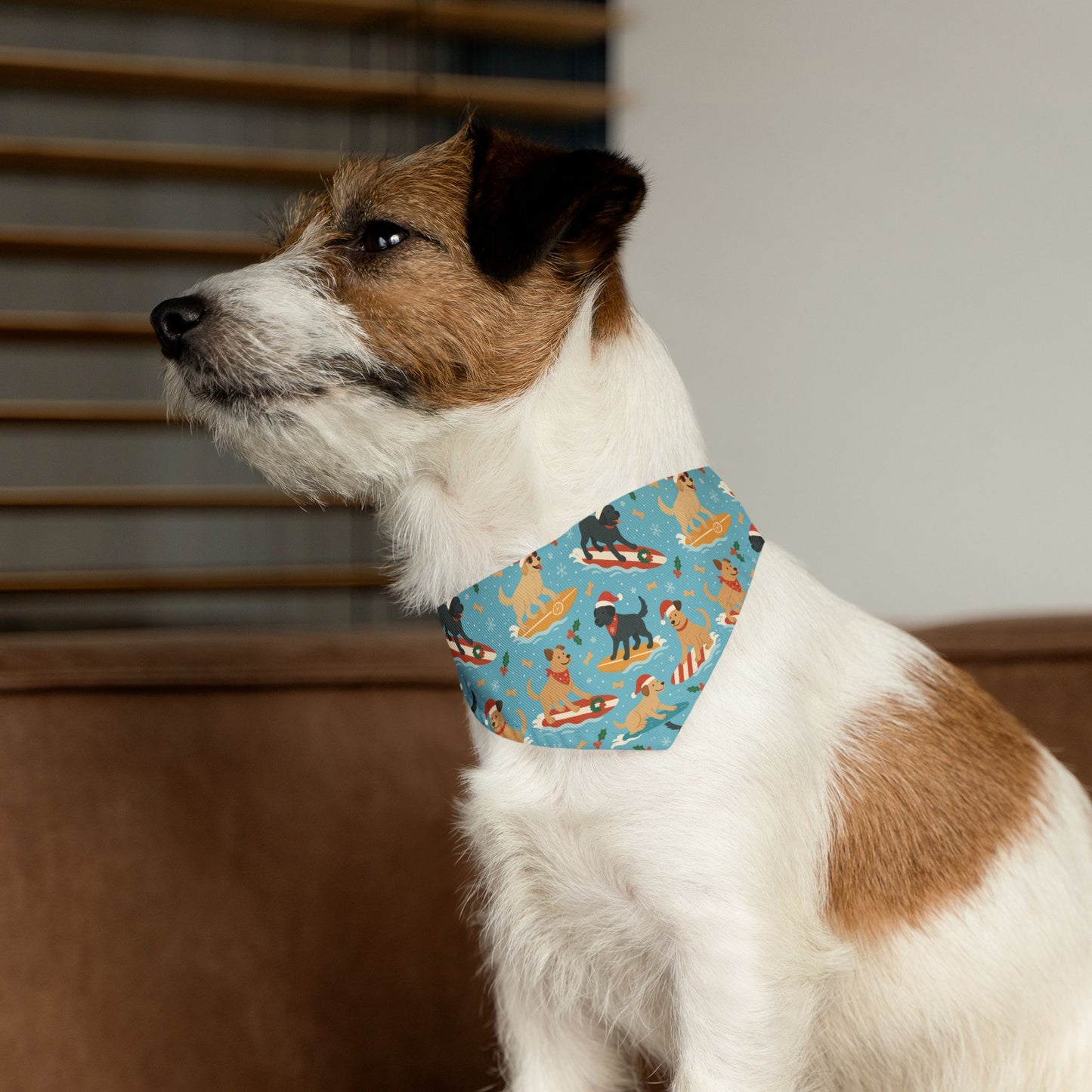 Surfin' Santa Paws Bandana Collar