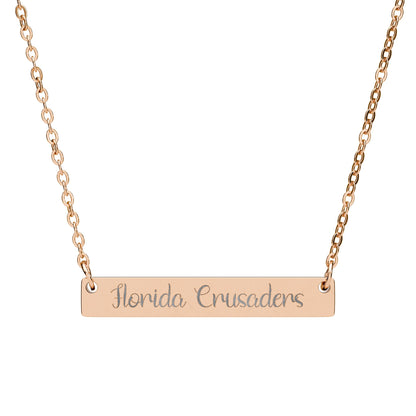 Florida Crusaders Horizontal Bar Necklace