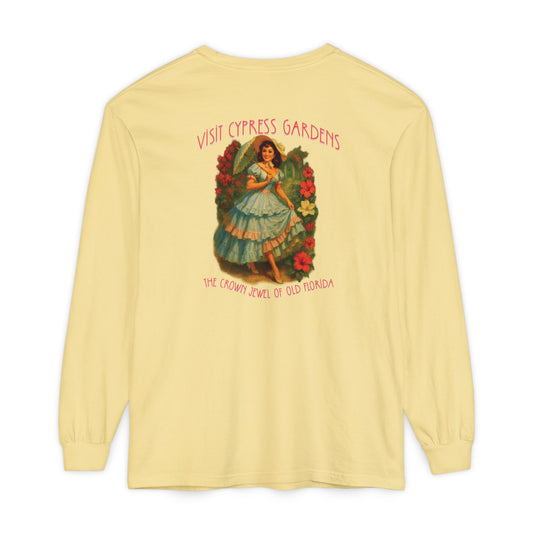 Vintage Cypress Gardens Long Sleeve Tee🌺🌿