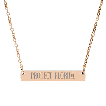 Protect Florida Horizontal Bar Necklace🛡️
