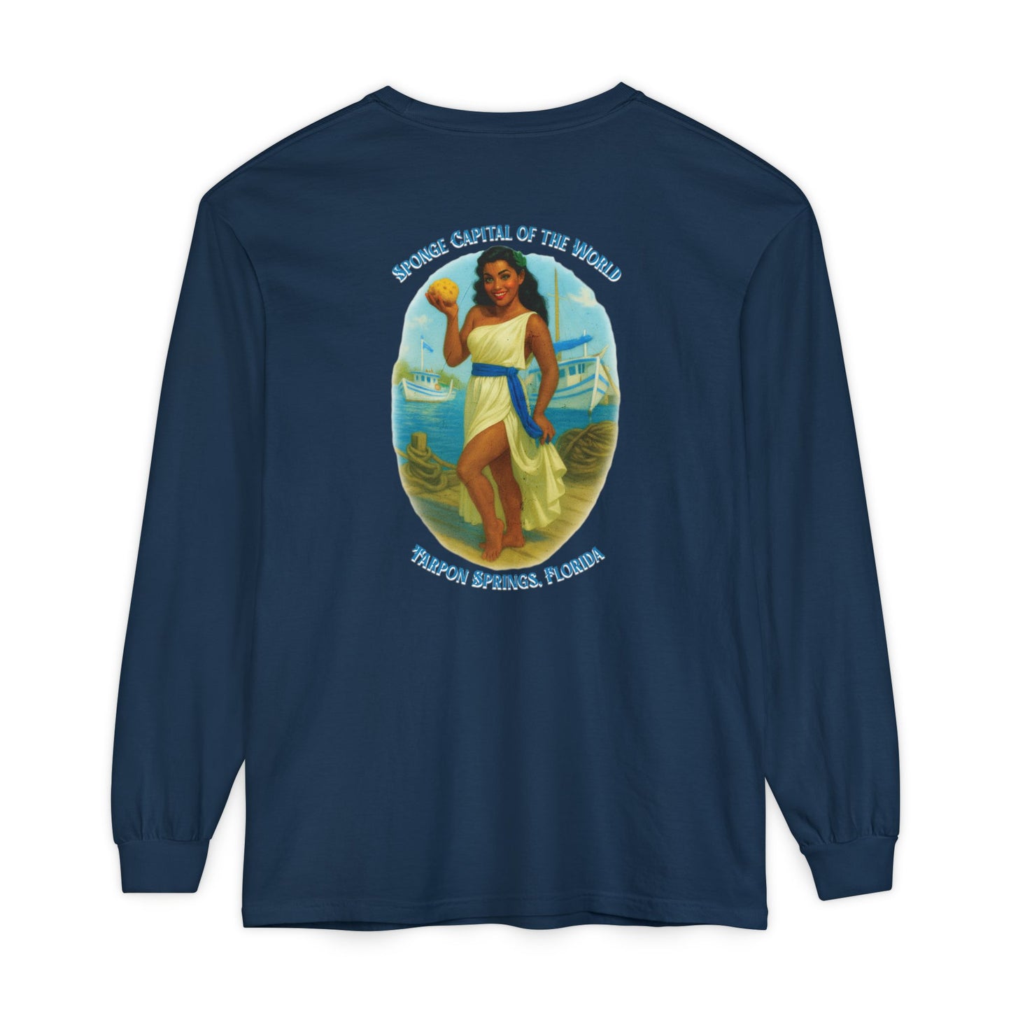 Tarpon Springs Sponge Docks Long Sleeve Tee🧽🏛️