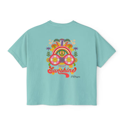 Hello Sunshine Cropped Boxy Tee