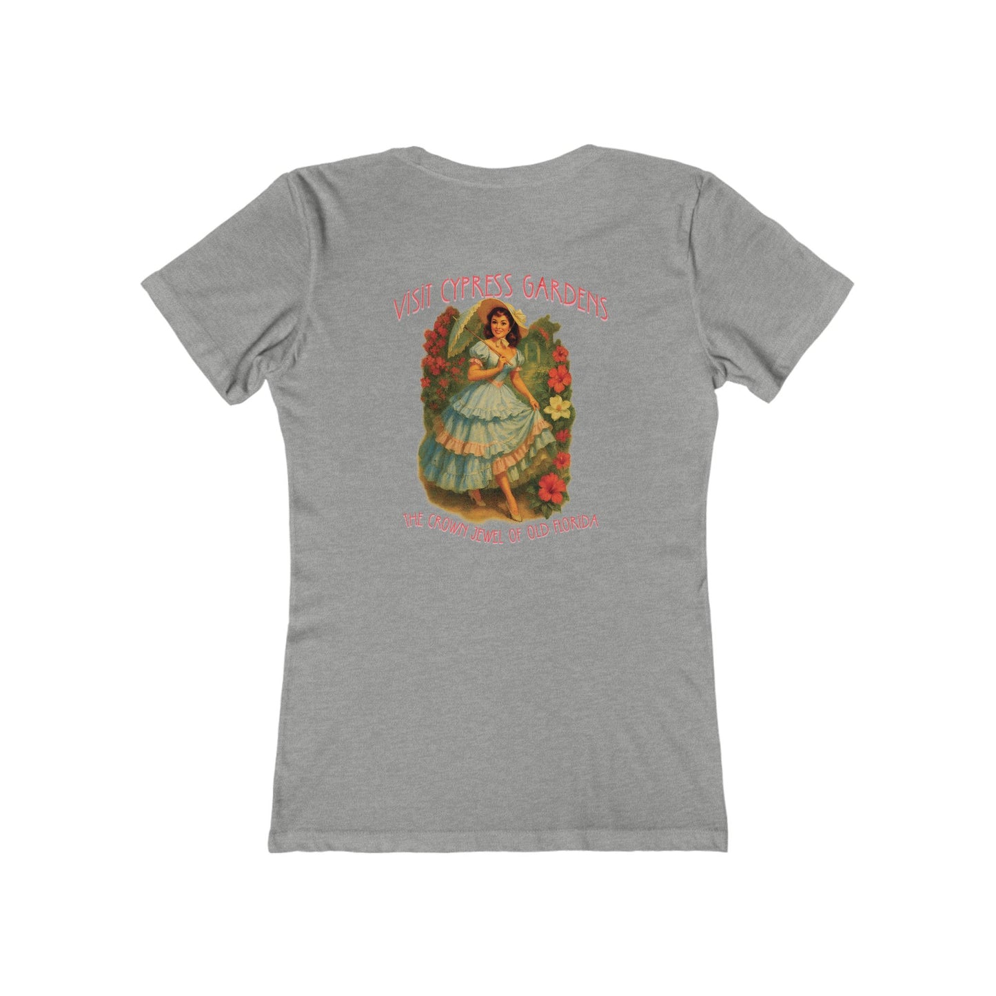 Vintage Cypress Gardens Feminine-Fit Tee🌺🌿