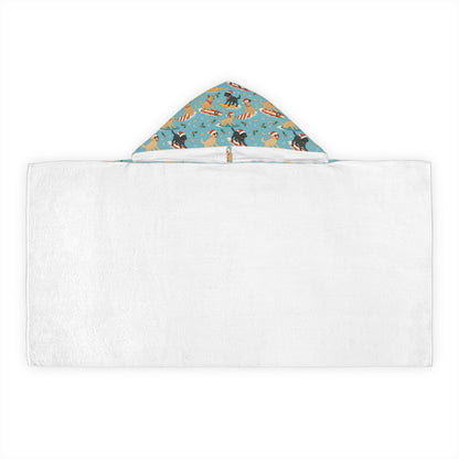 Surfin' Santa Paws Youth Hooded Towel