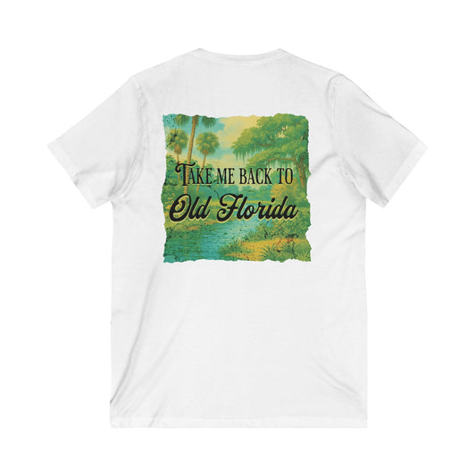Take Me Back to Old Florida V-Neck Tee - The FloBro Show