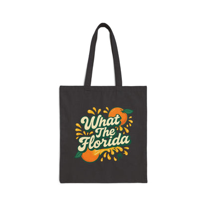 What the Florida Citrus Splash Eco Cotton Canvas Tote🍊