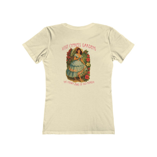 Vintage Cypress Gardens Feminine-Fit Tee🌺🌿