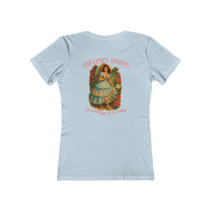 Vintage Cypress Gardens Feminine-Fit Tee🌺🌿