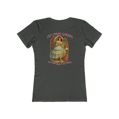 Vintage Cypress Gardens Feminine-Fit Tee🌺🌿