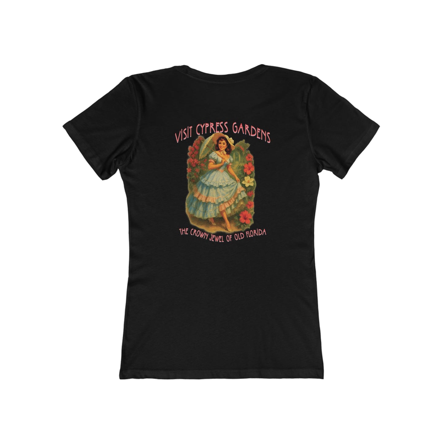 Vintage Cypress Gardens Feminine-Fit Tee🌺🌿