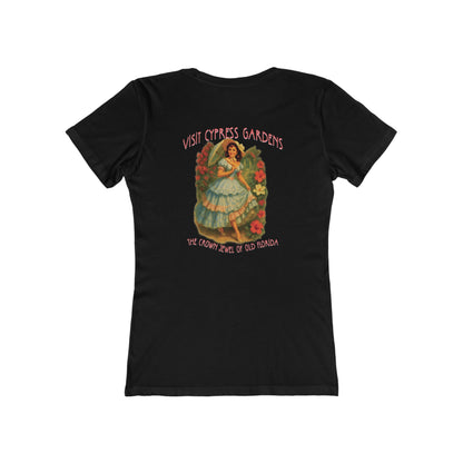 Vintage Cypress Gardens Feminine-Fit Tee🌺🌿
