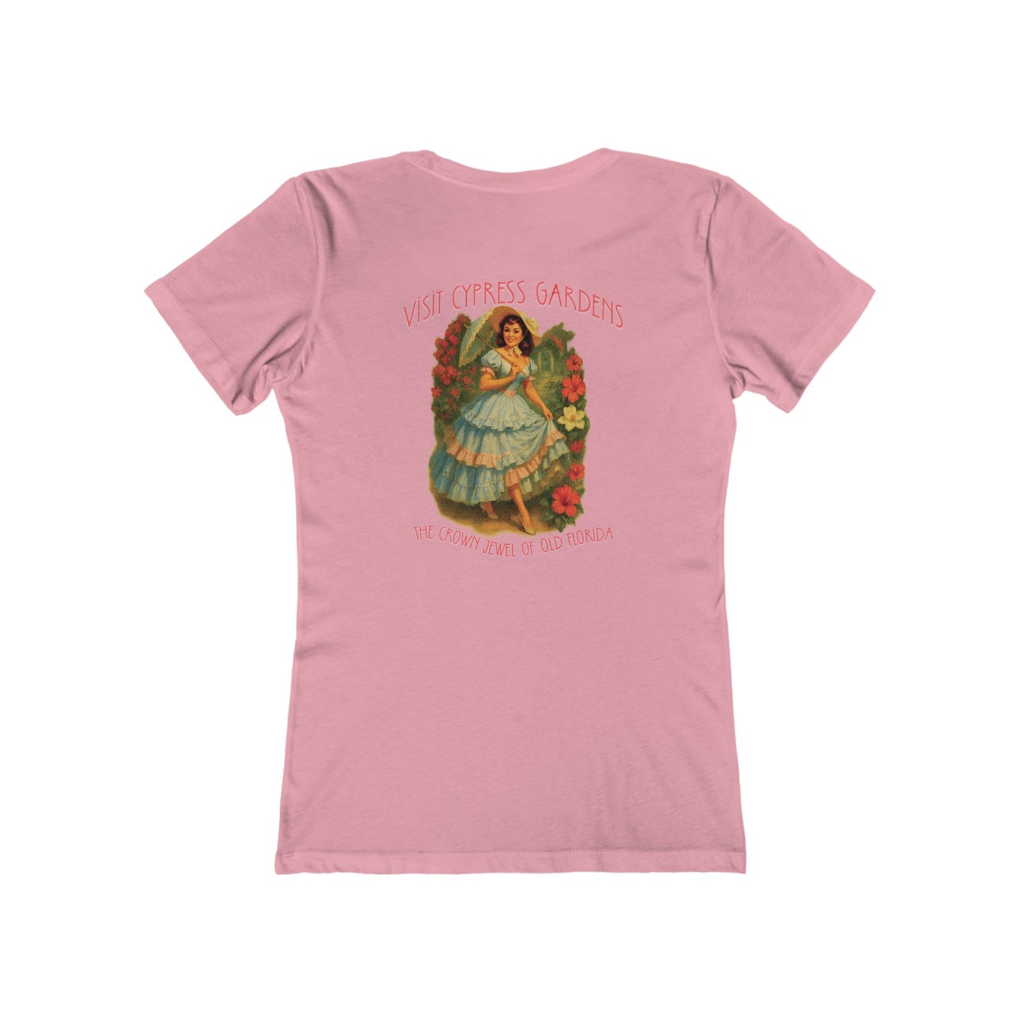 Vintage Cypress Gardens Feminine-Fit Tee🌺🌿
