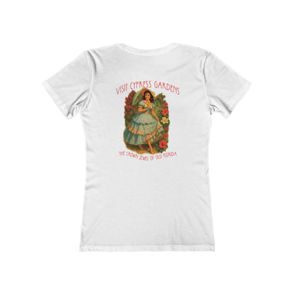 Vintage Cypress Gardens Feminine-Fit Tee🌺🌿