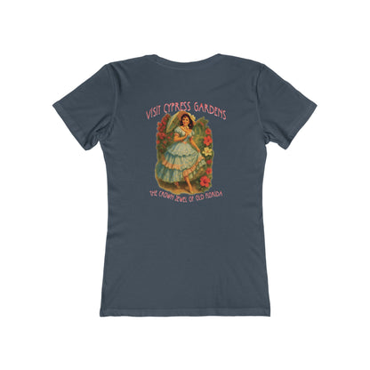 Vintage Cypress Gardens Feminine-Fit Tee🌺🌿
