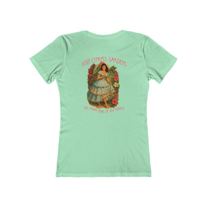 Vintage Cypress Gardens Feminine-Fit Tee🌺🌿