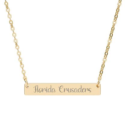 Florida Crusaders Horizontal Bar Necklace
