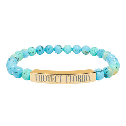 Protect Florida Natural Stone Bracelet🛡️