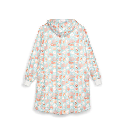 Seafoam Serenade Hooded Blanket