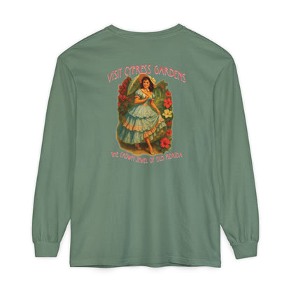 Vintage Cypress Gardens Long Sleeve Tee🌺🌿