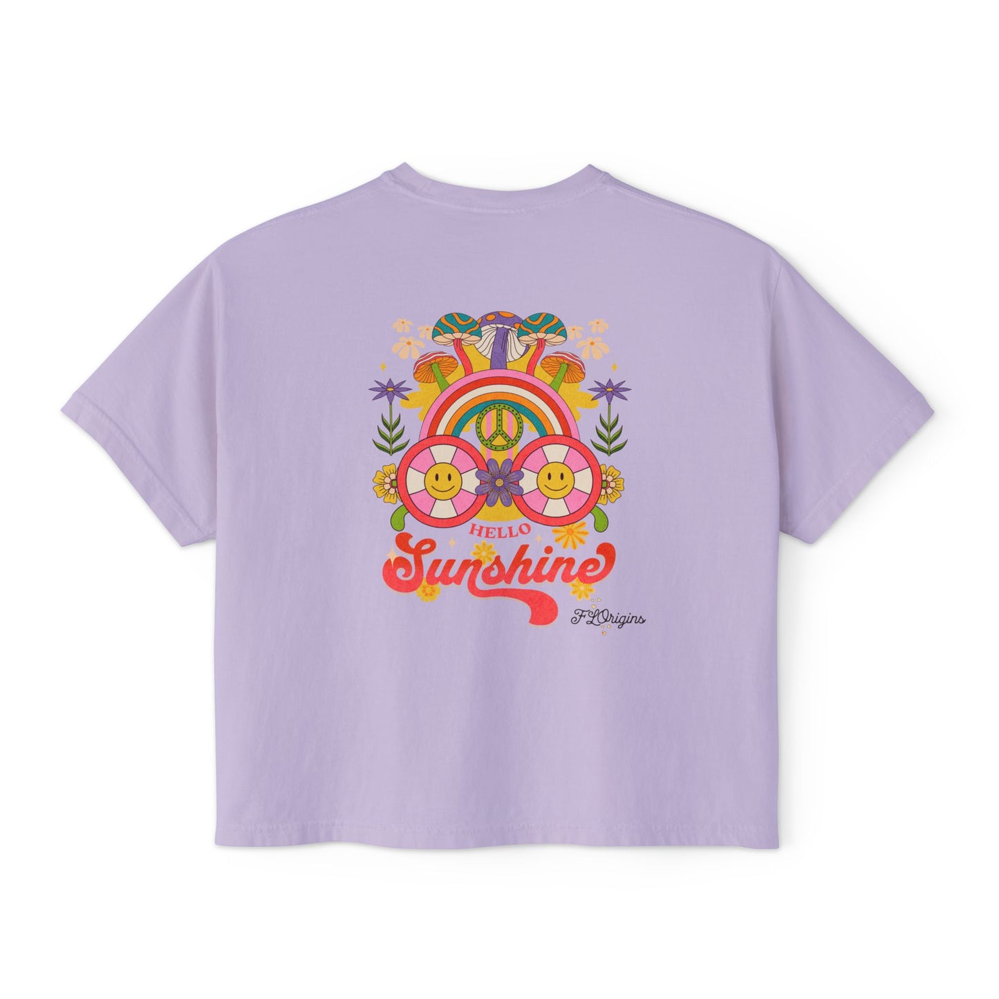 Hello Sunshine Cropped Boxy Tee