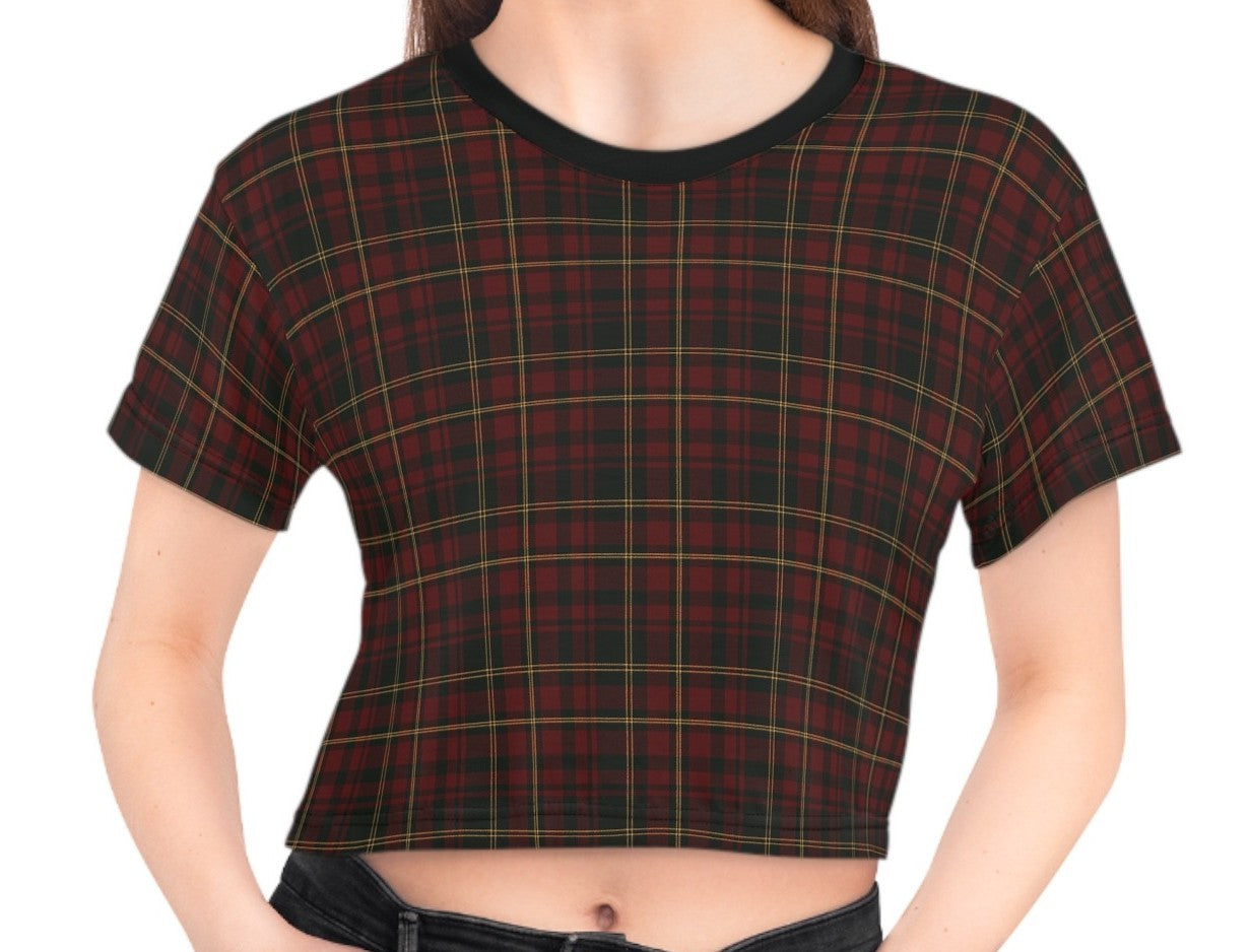 Holiday Heirloom Tartan Cropped Lounge Tee