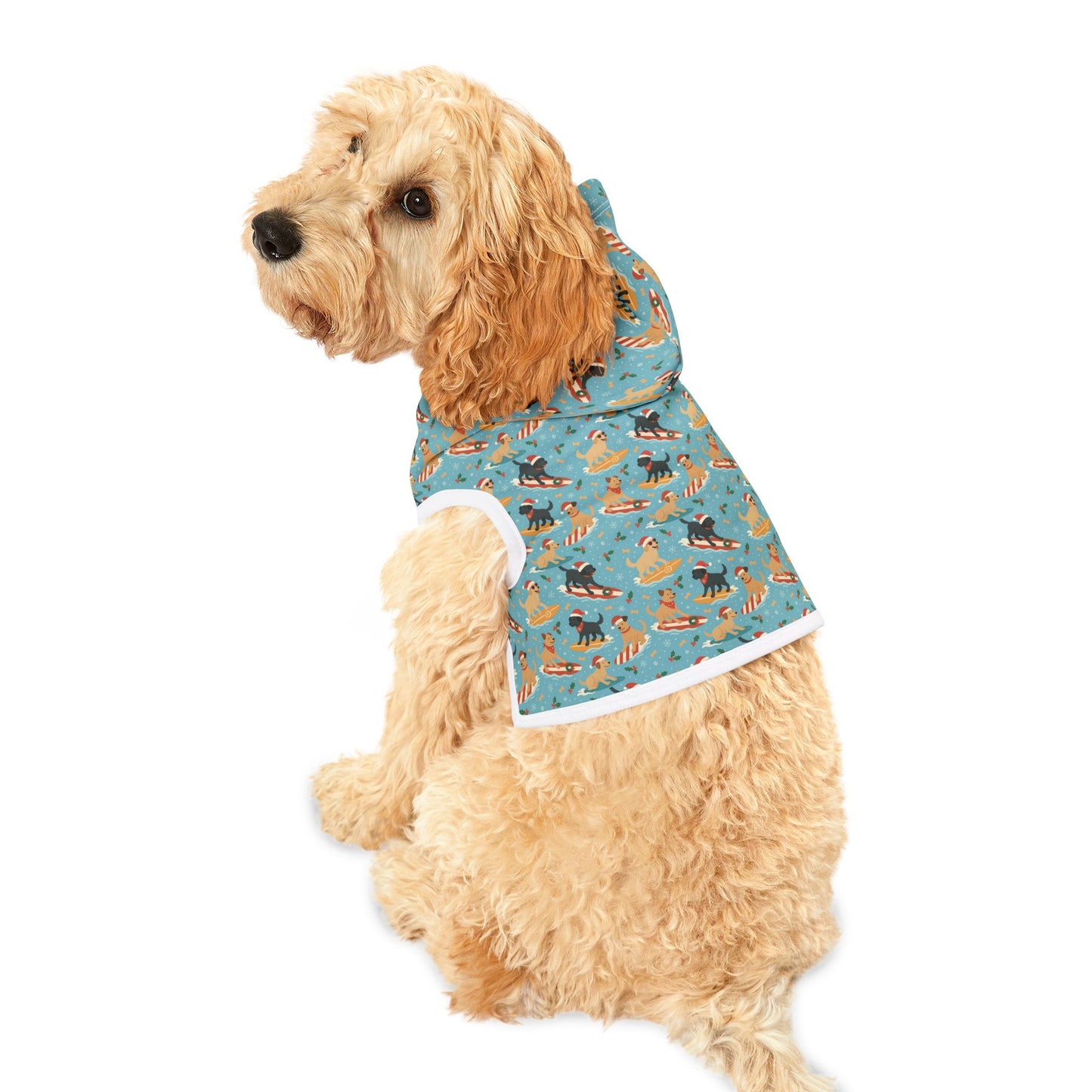 Surfin' Santa Paws Pet Hoodie