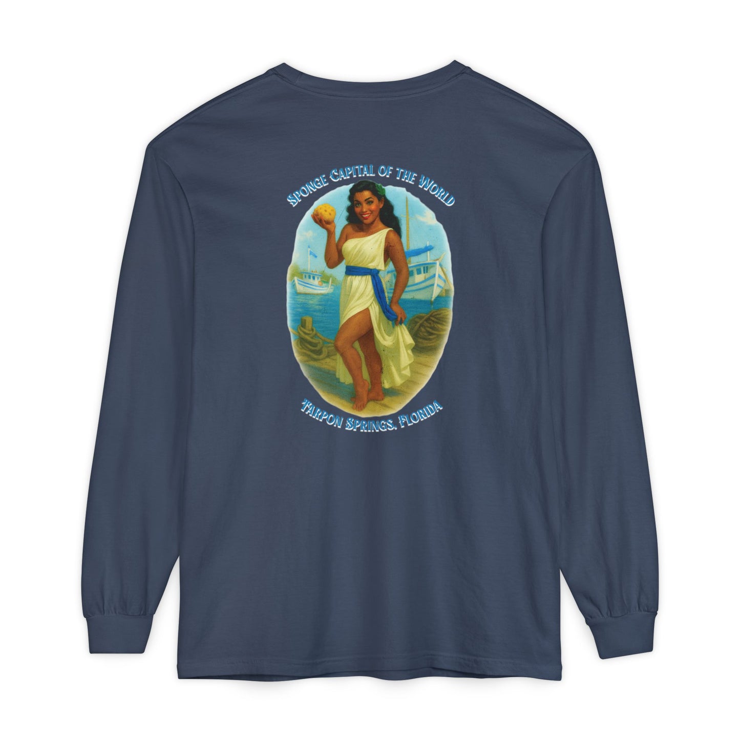 Tarpon Springs Sponge Docks Long Sleeve Tee🧽🏛️