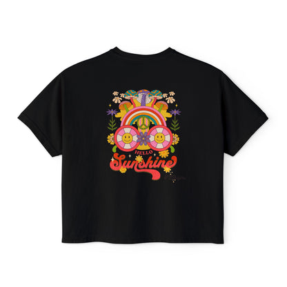 Hello Sunshine Cropped Boxy Tee