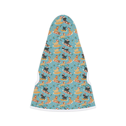 Surfin' Santa Paws Pet Hoodie