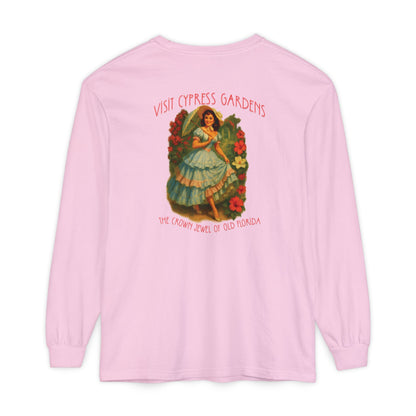 Vintage Cypress Gardens Long Sleeve Tee🌺🌿